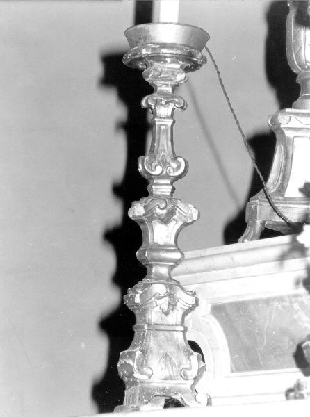 candeliere, serie - bottega lucchese (metà sec. XIX)