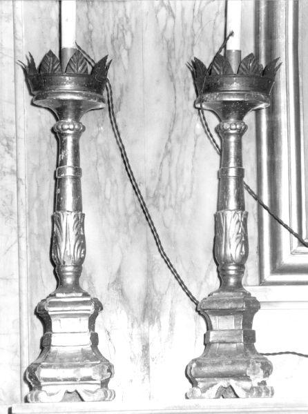 candeliere, serie - bottega lucchese (fine sec. XIX)