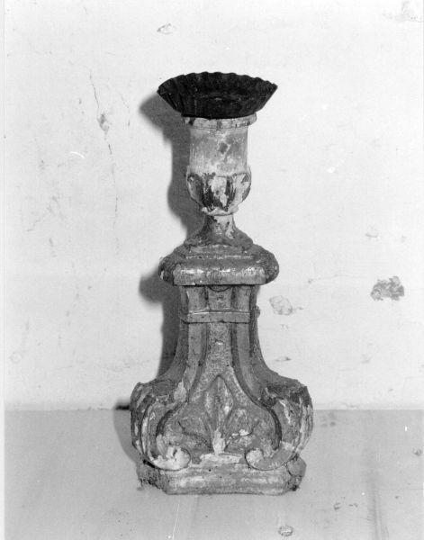 candeliere, serie - bottega lucchese (metà sec. XIX)