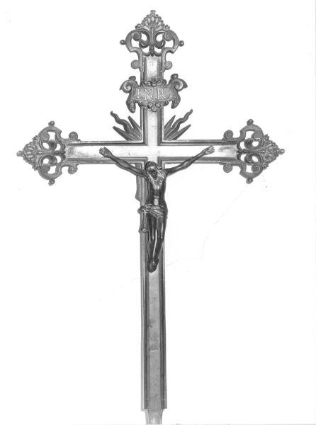 croce processionale - bottega lucchese (fine/inizio secc. XVIII/ XIX)