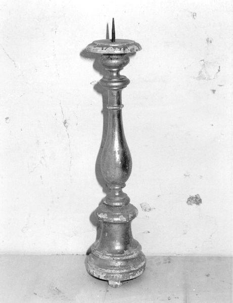 candeliere, serie - bottega lucchese (metà sec. XIX)