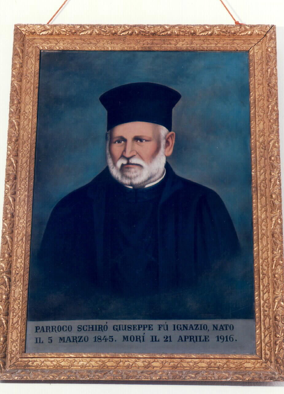 ritratto del sacerdote Giuseppe Schiro' (dipinto) - ambito siciliano (sec. XX)