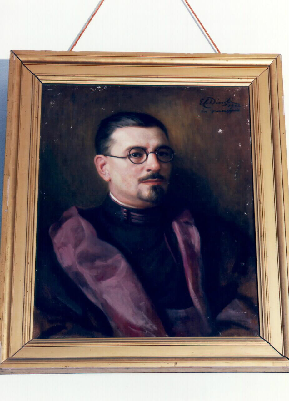 ritratto del sacerdote Francesco Chetta (dipinto) - ambito siciliano (?) (sec. XX)