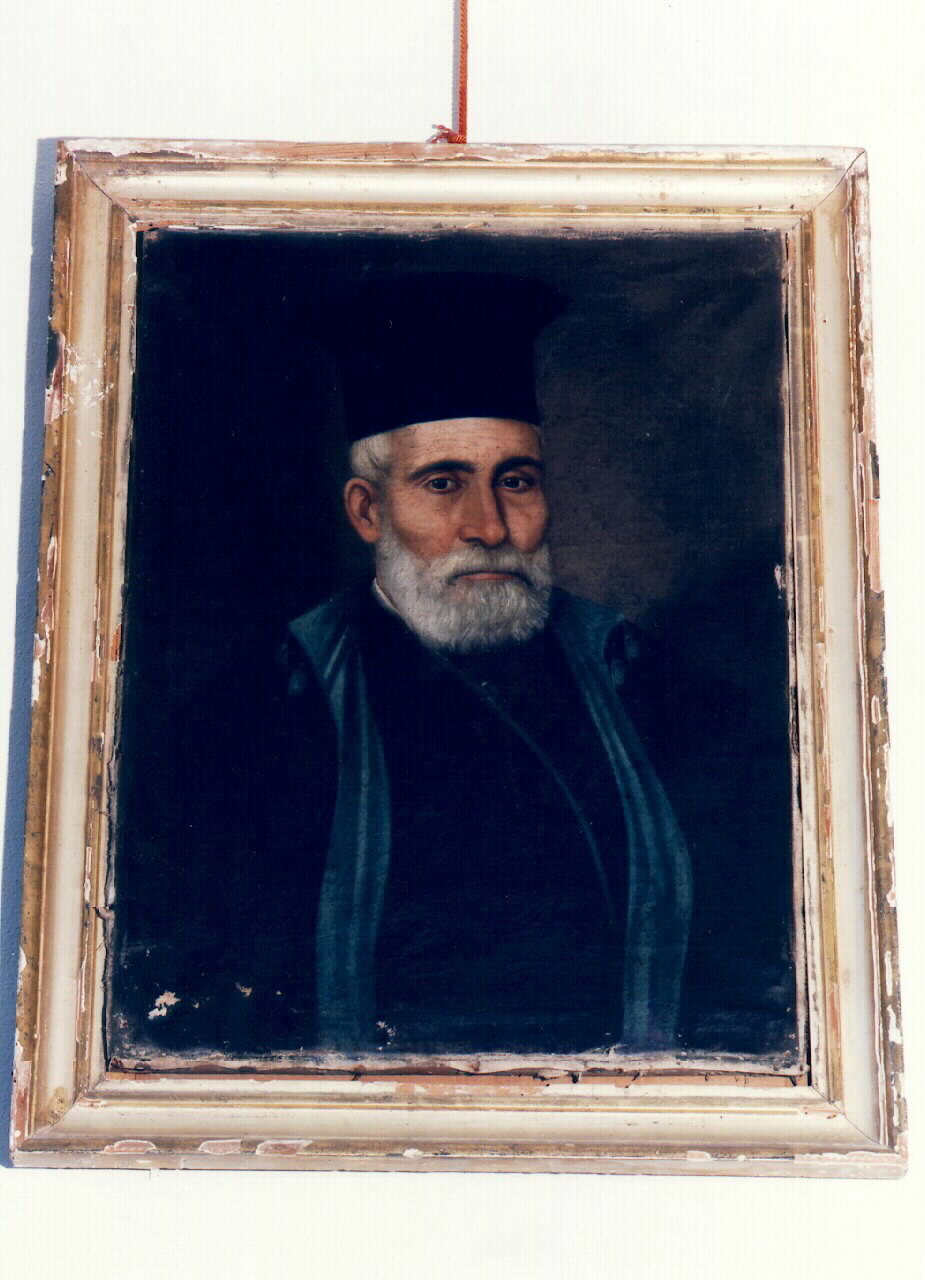 ritratto di sacerdote (dipinto) - ambito siciliano (Fine/inizio secc. XIX/ XX)