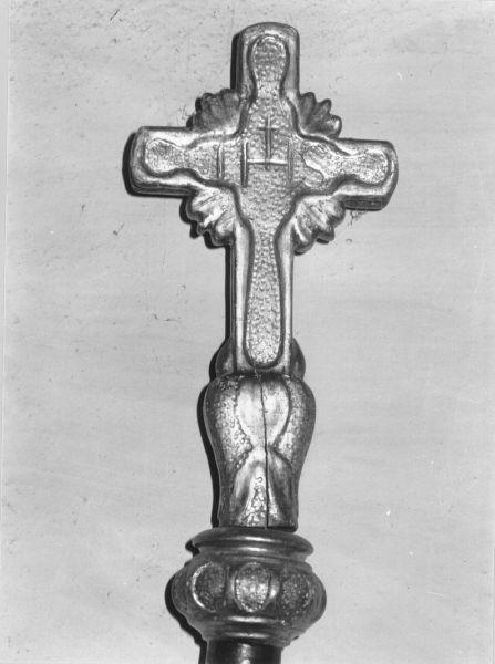 mazza processionale - bottega toscana (metà sec. XIX)