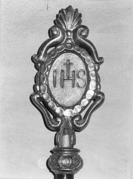 mazza processionale - bottega toscana (metà sec. XIX)