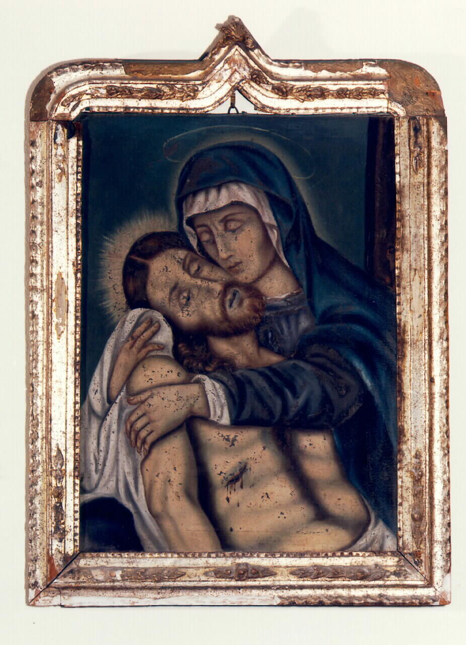 Cristo deposto con la Madonna (dipinto) - ambito siciliano (Seconda metà sec. XIX)