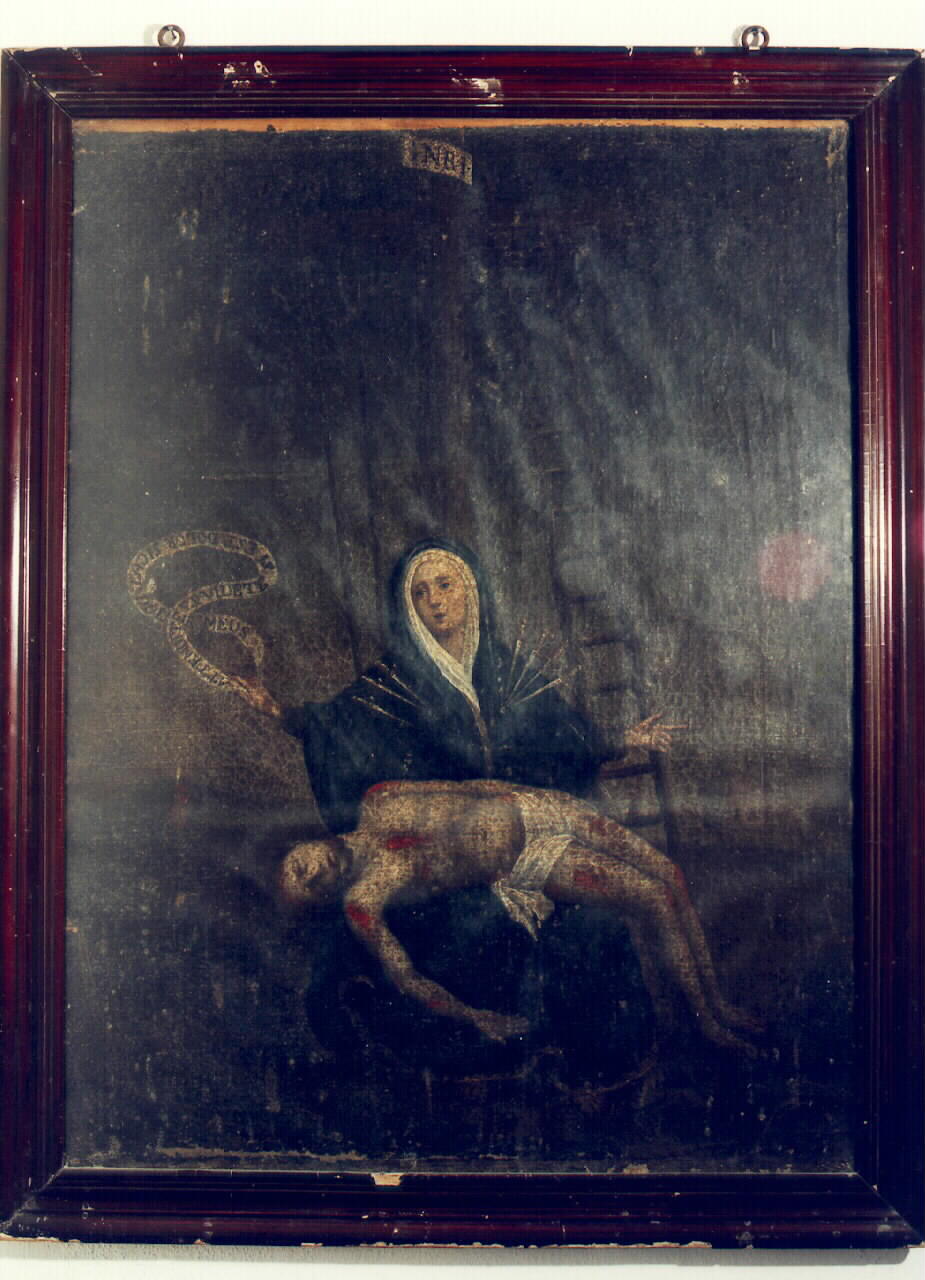 Pieta' (dipinto) - ambito siciliano (Prima metà sec. XIX)