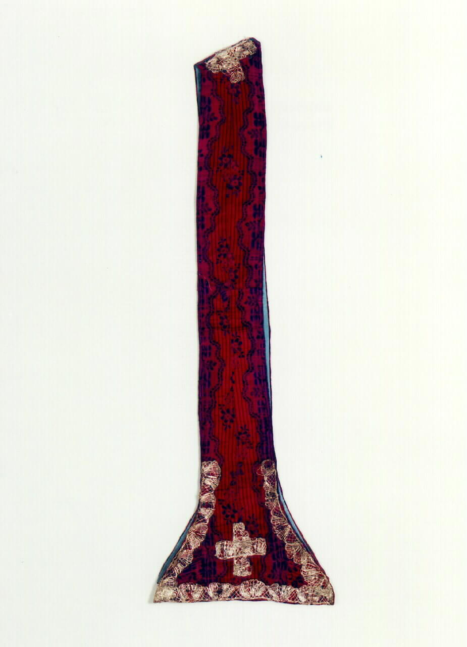 stola - manifattura siciliana (Fine/inizio secc. XVIII/ XIX)