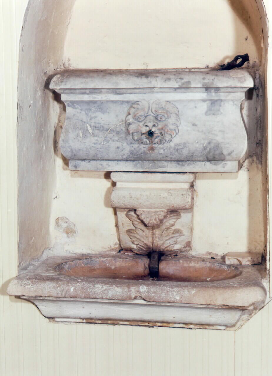 LAVABO DA SACRESTIA - ambito siciliano (Metà sec. XVII)