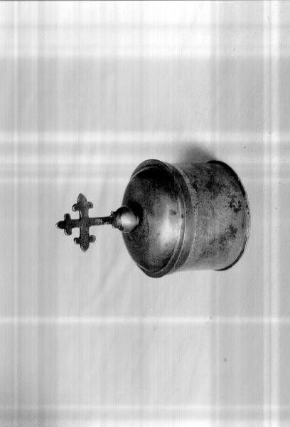 custodia - dei vasi per la riserva degli oli santi - bottega italiana (sec. XIX)