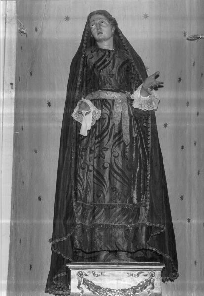 Madonna Addolorata (statua) - bottega italiana (fine/inizio secc. XVIII/ XIX)