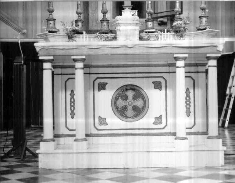 altare - a mensa - ambito lunigianese (sec. XIX)