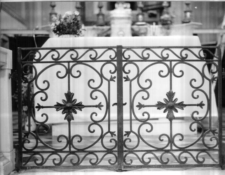 cancello di balaustrata - ambito lunigianese (fine/inizio secc. XVIII/ XIX)