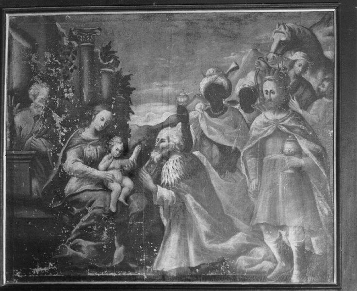adorazione dei Re Magi (dipinto) - ambito italiano (fine/inizio secc. XVII/ XVIII)
