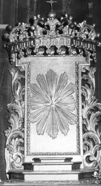 tronetto per esposizione eucaristica - bottega lucchese (sec. XIX)