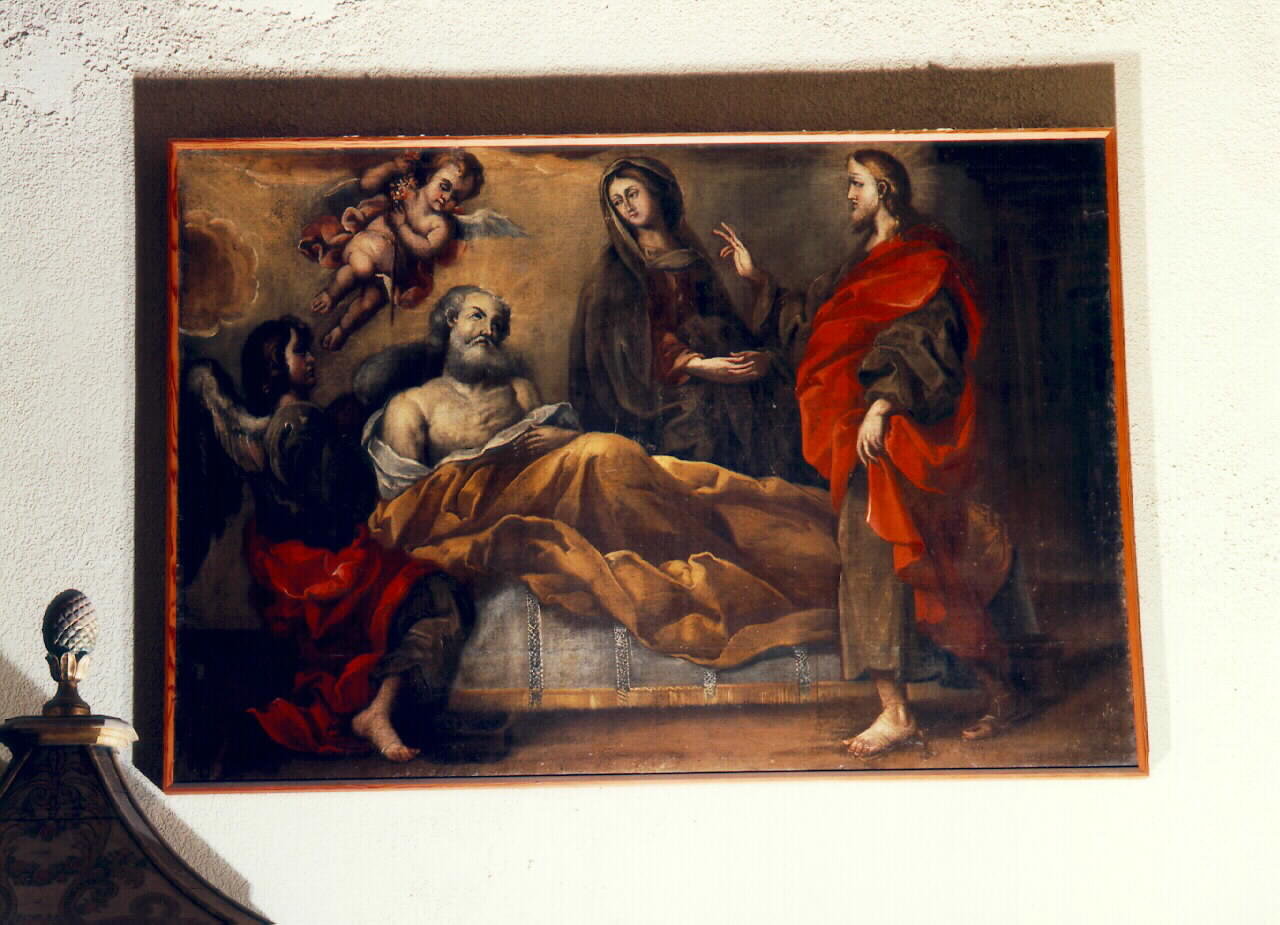 morte di San Giuseppe (dipinto) - ambito siciliano (Prima metà sec. XVIII)