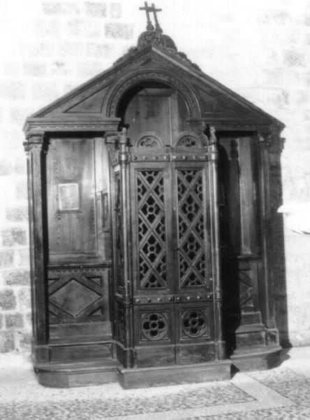 confessionale, serie di Cipriani Roberto (bottega), Cipriani Dionisio (bottega) (seconda metà sec. XIX)