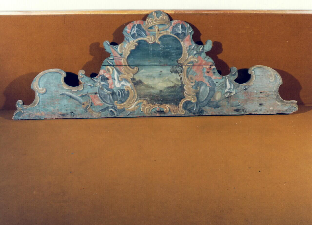 fastigio - produzione siciliana (Seconda metà sec. XVIII)