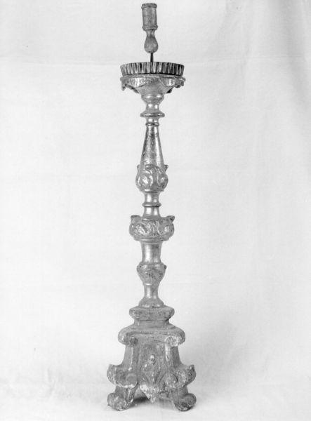 candeliere d'altare - ambito lunigianese (?) (metà sec. XVIII)