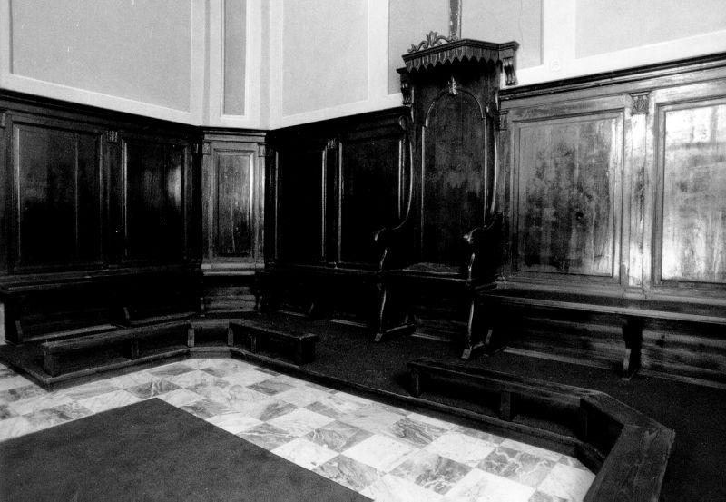 stalli del coro - ambito lunigianese (seconda metà sec. XIX)