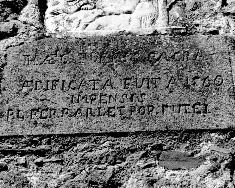 lapide commemorativa - bottega toscana (sec. XIX)