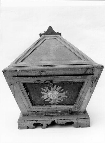 teca eucaristica - ambito lunigianese (inizio sec. XIX)