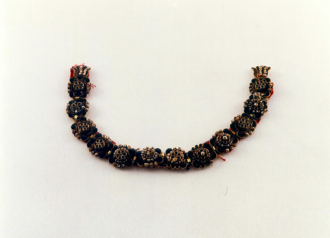 collana (addobbo di statua) - bottega siciliana (sec. XIX)