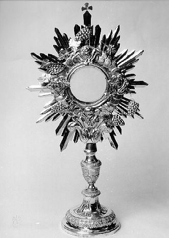ostensorio - a raggiera - bottega toscana (sec. XIX)