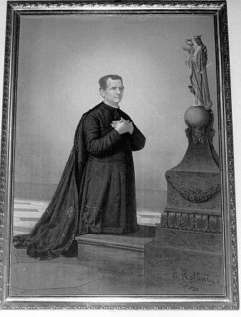 San Giovanni Bosco (dipinto) di Rollini G (sec. XIX)
