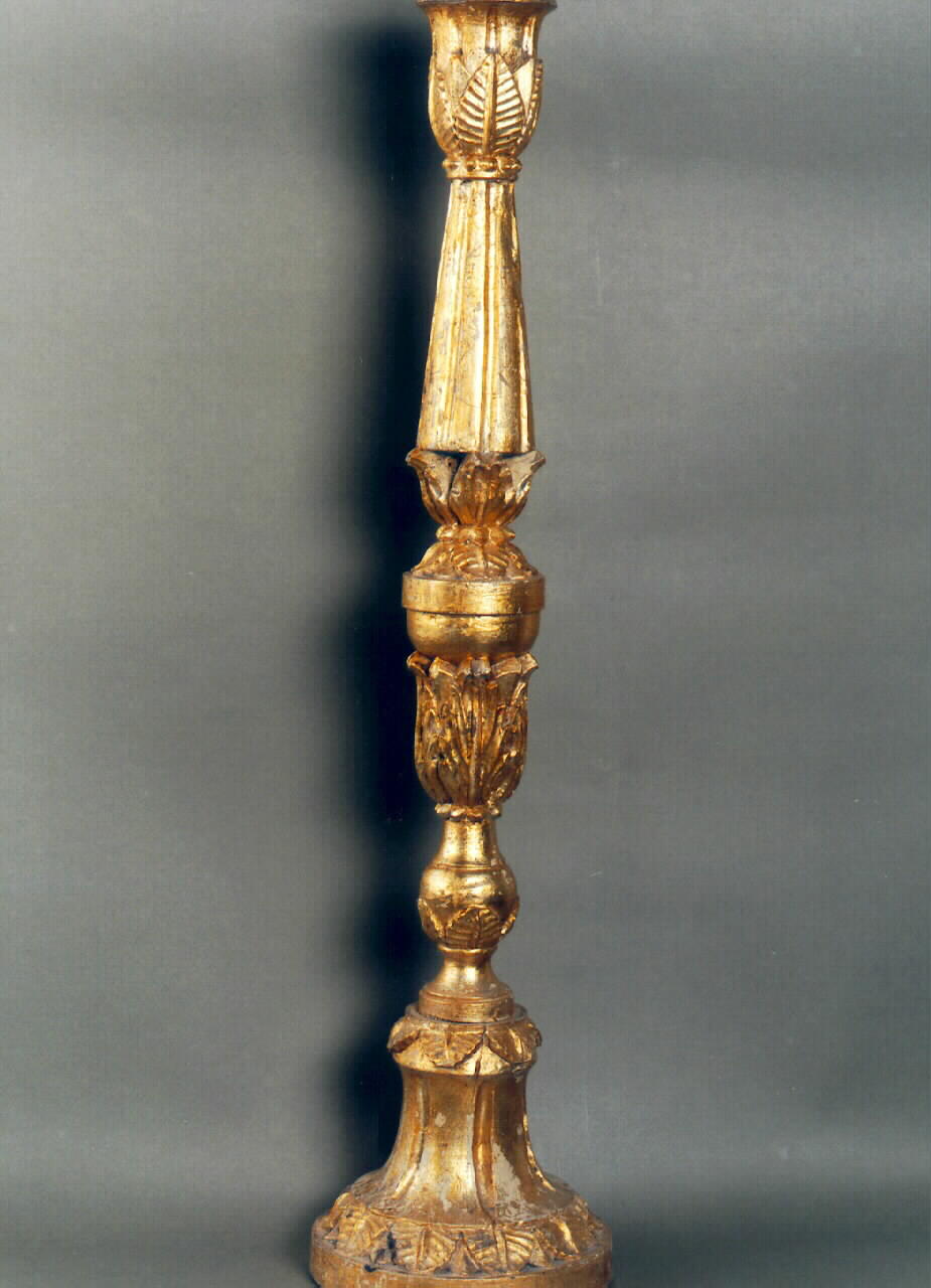 candelabro d'altare, serie - produzione siciliana (Metà sec. XIX)