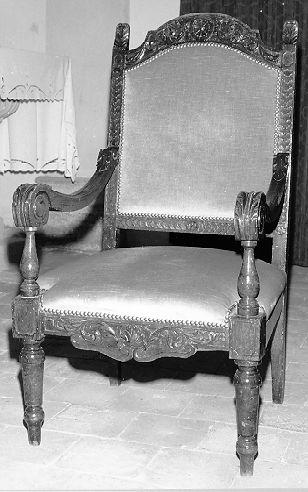 poltrona - bottega toscana (?), ambito lunigianese (fine sec. XIX)