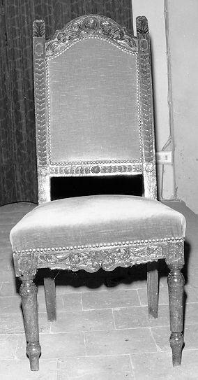 sedia, serie - bottega toscana (?), ambito lunigianese (fine sec. XIX)