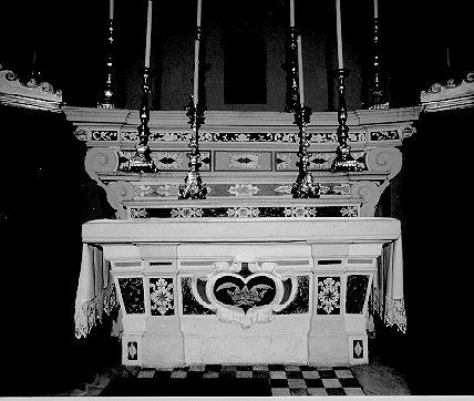 altare - ambito lunigianese (prima metà sec. XVIII)