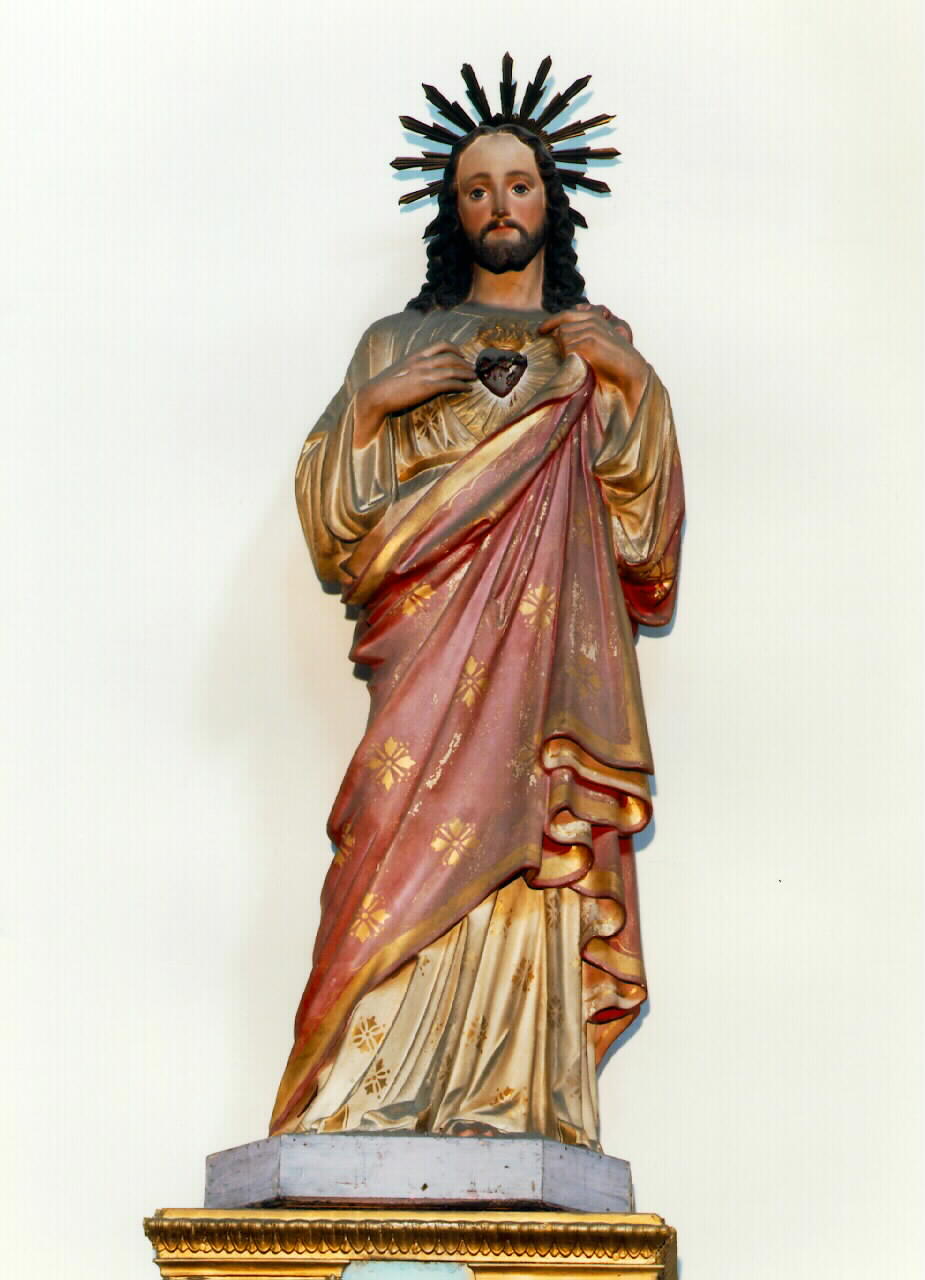 sacro cuore di Gesu' (statua) - produzione Zanazio (primo quarto sec. XX)