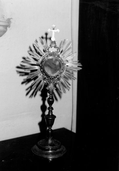 ostensorio - a raggiera - bottega lucchese (sec. XVIII)