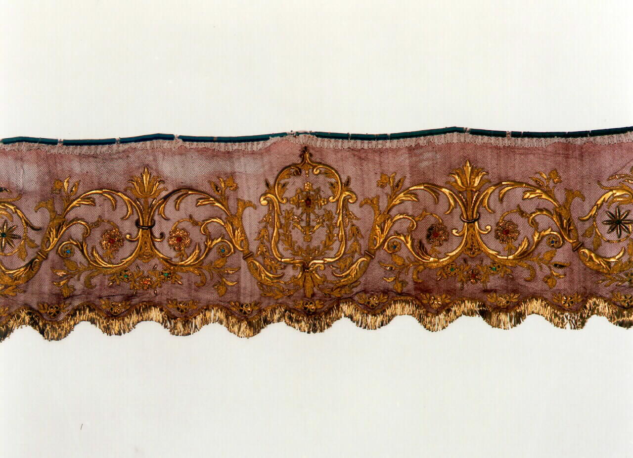 guarnizione di tovaglia d'altare - manifattura siciliana (Prima metà sec. XIX)