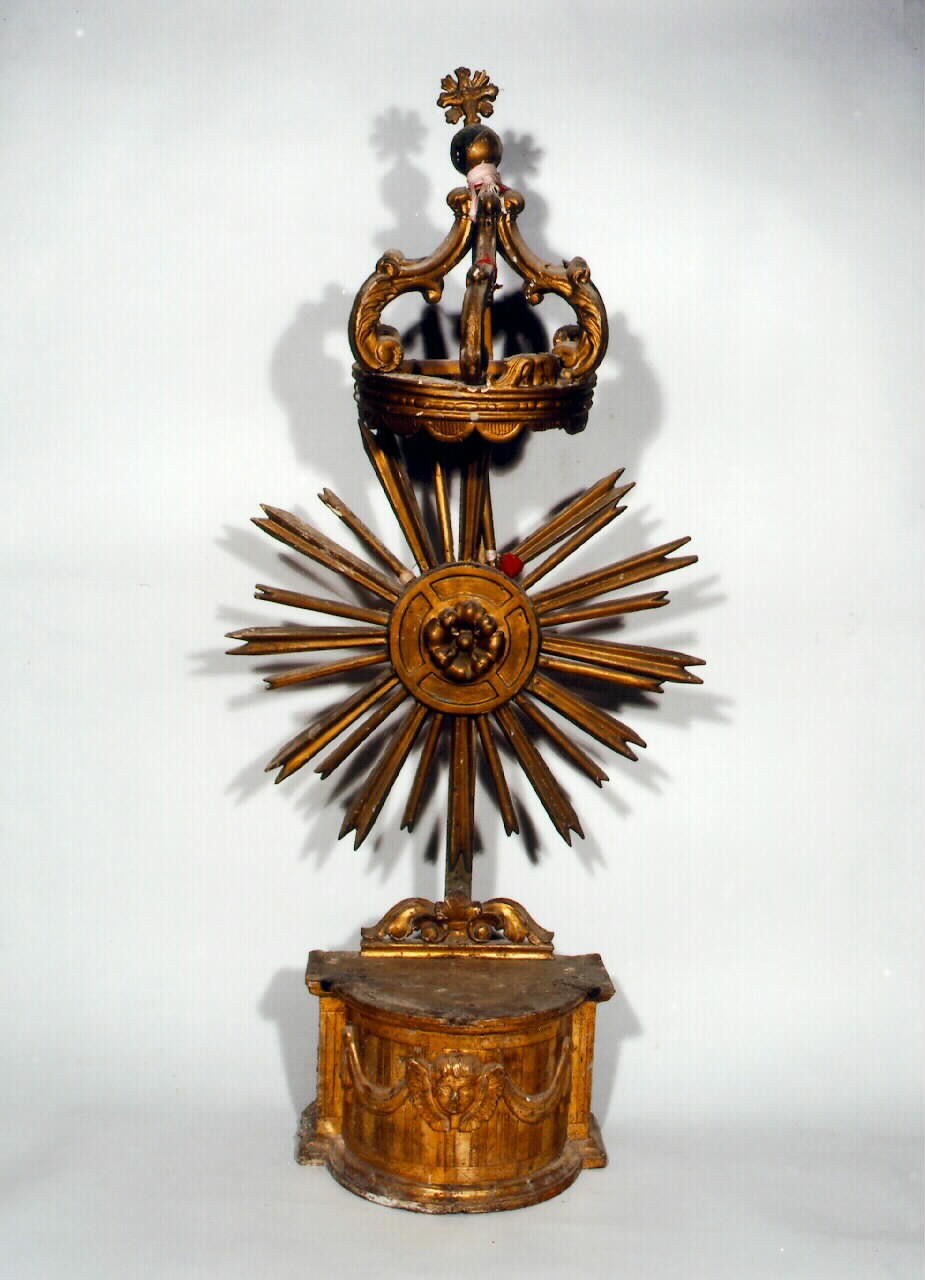 tronetto per esposizione eucaristica - produzione siciliana (Prima metà sec. XIX)