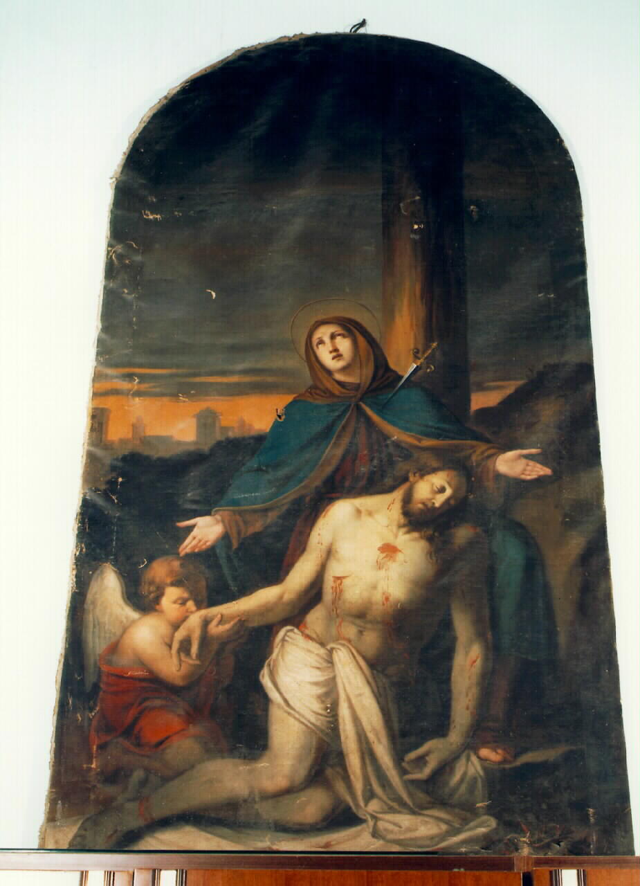 Pieta' (dipinto) - ambito siciliano (Seconda metà sec. XIX)