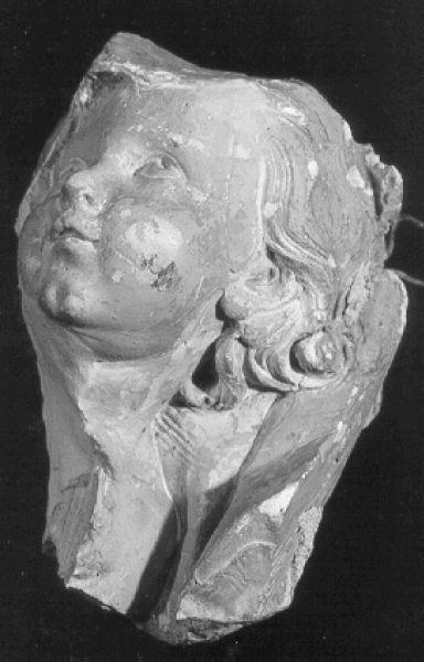 putto (calco di scultura, frammento) - bottega italiana (prima metà sec. XX)