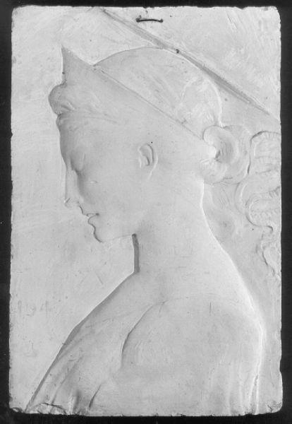 SANTA CECILIA (calco di scultura) - bottega italiana (seconda metà sec. XIX)