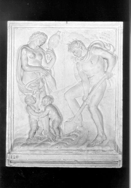 lavoro di Adamo ed Eva (calco di scultura) - bottega italiana (sec. XX)