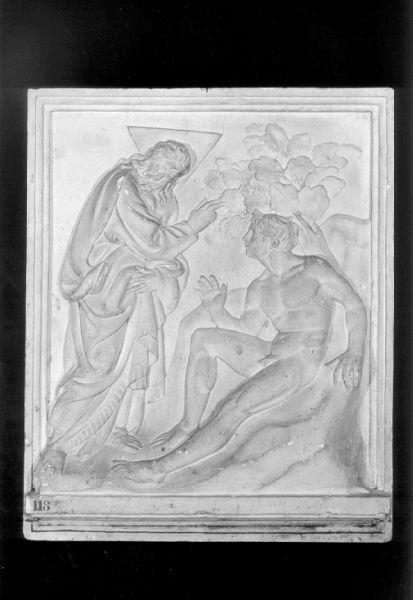 CREAZIONE DI ADAMO (calco di scultura) - bottega italiana (sec. XX)