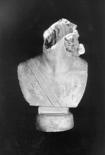 BUSTO MASCHILE (calco di scultura) - ambito italiano (prima metà sec. XIX)