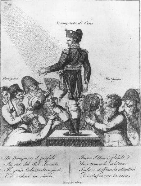 Bonaparte di cera, caricatura di Napoleone (stampa) - ambito tedesco (sec. XIX)