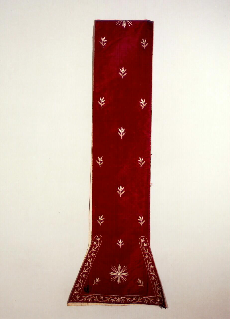 stola, serie - manifattura siciliana (Prima metà sec. XIX)