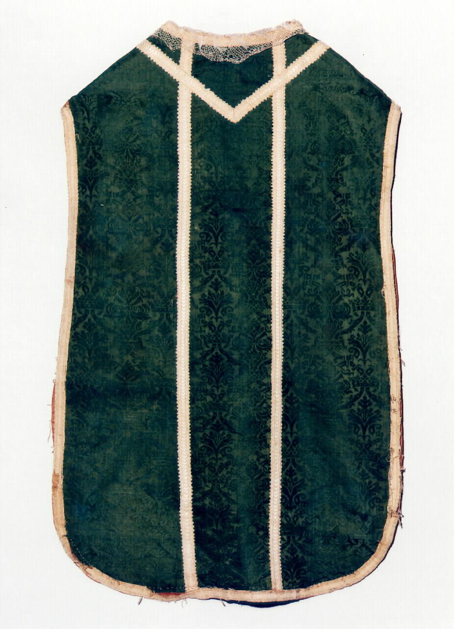 pianeta - manifattura siciliana (Seconda metà sec. XIX)