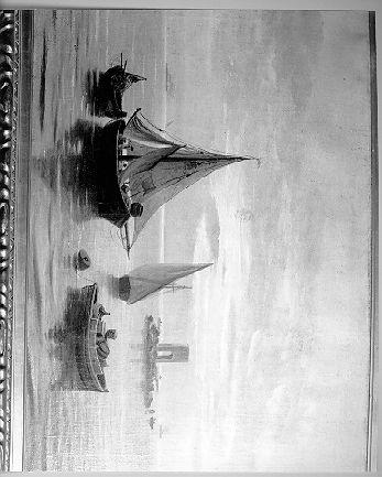 paesaggio marino (dipinto) di Gelati Lorenzo (sec. XIX)