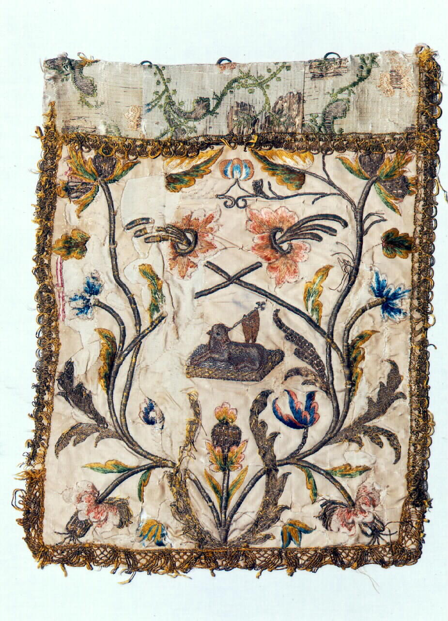 conopeo di tabernacolo - a cortina - manifattura siciliana (Prima metà sec. XIX)