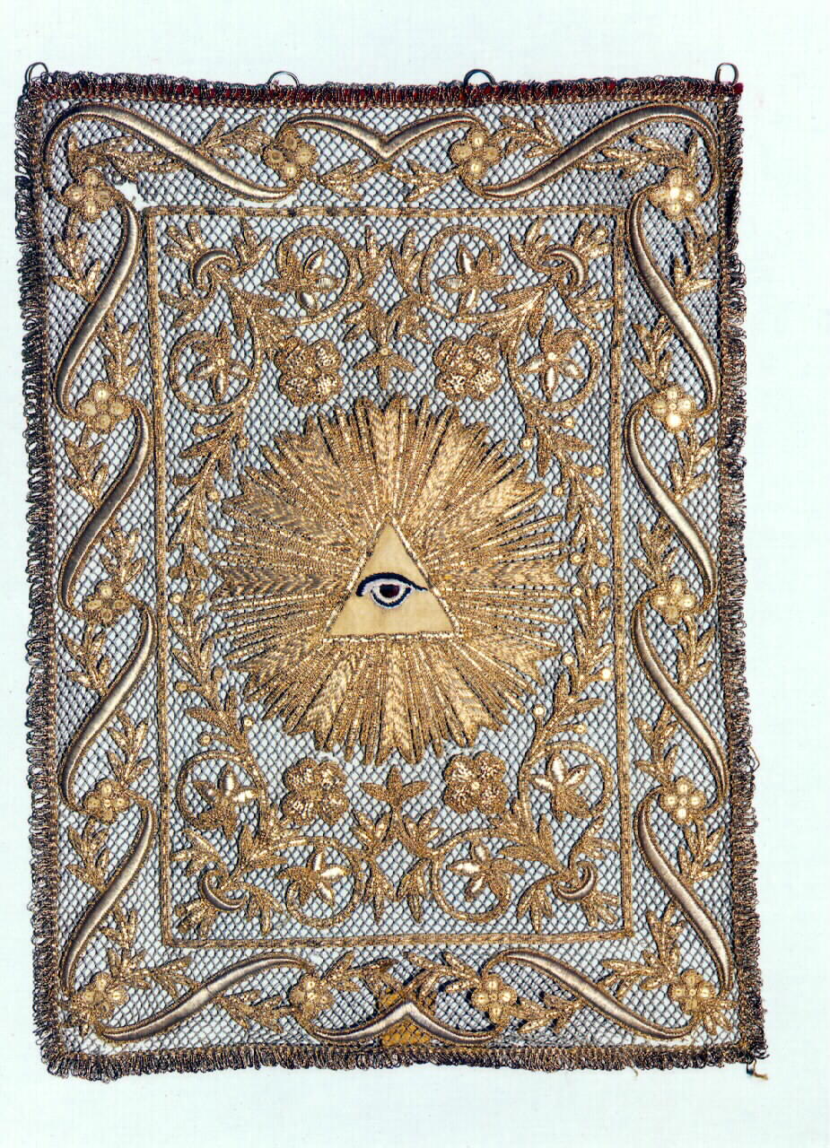 conopeo di tabernacolo - a cortina - manifattura siciliana (Fine/inizio secc. XIX/ XX)